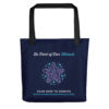 INADcure Miracle Blue Shooting Star Front and Back Print Tote bag - Image 2