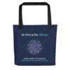 INADcure Miracle Blue Shooting Star Front and Back Print Tote bag - Image 3