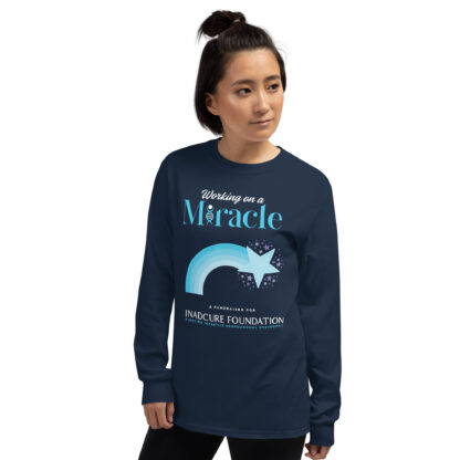 INADcure Miracle Blue Shooting Star Front and Back Long Sleeve Shirt