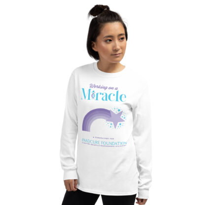 INADcure Miracle Purple Shooting Star Front and Back Long Sleeve Shirt - Image 4