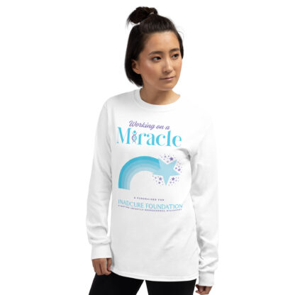 INADcure Miracle Blue Shooting Star Front and Back Long Sleeve Shirt - Image 4