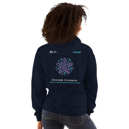 INADcure Miracle Blue Shooting Star Front and Back Unisex Hoodie - Image 2