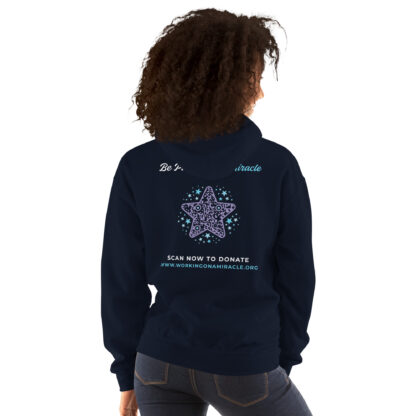 INADcure Miracle Purple Microscope Front and Back Print Unisex Hoodie - Image 2