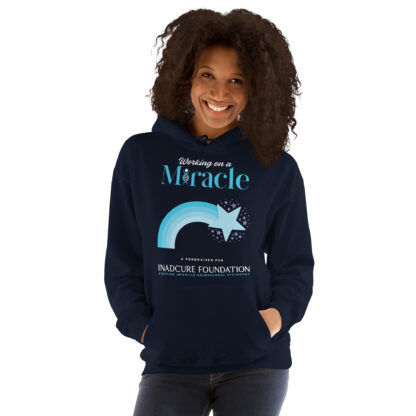 INADcure Miracle Blue Shooting Star Front and Back Unisex Hoodie