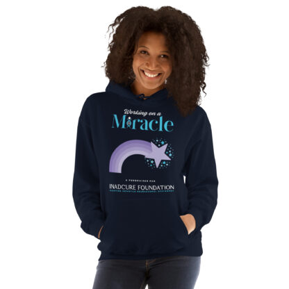 INADcure Miracle Purple Shooting Star Front and Back Unisex Hoodie