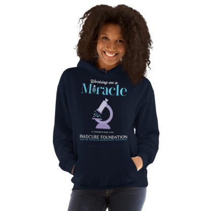 INADcure Miracle Purple Microscope Front and Back Print Unisex Hoodie