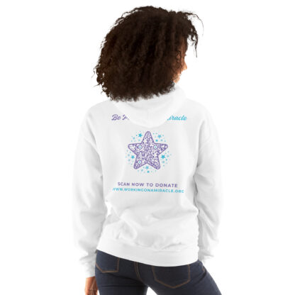 INADcure Miracle Purple Shooting Star Front and Back Unisex Hoodie - Image 4