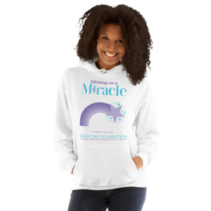 INADcure Miracle Purple Shooting Star Front and Back Unisex Hoodie - Image 3