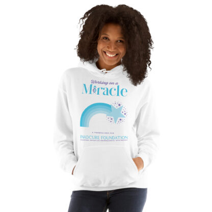 INADcure Miracle Blue Shooting Star Front and Back Unisex Hoodie - Image 3