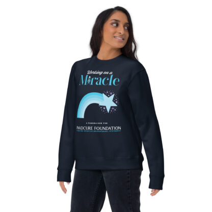 INADcure Miracle Blue Shooting Star Front and Back Unisex Premium Sweatshirt