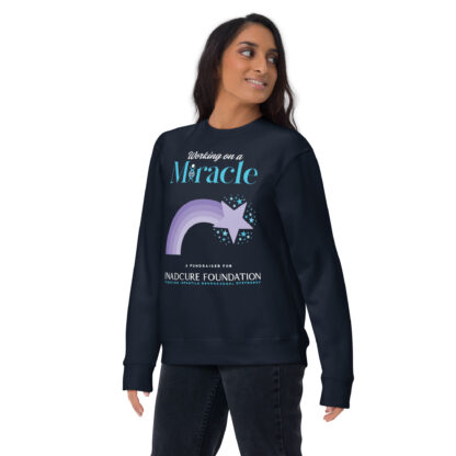 INADcure Miracle Purple Shooting Star Front and Back Unisex Premium Sweatshirt