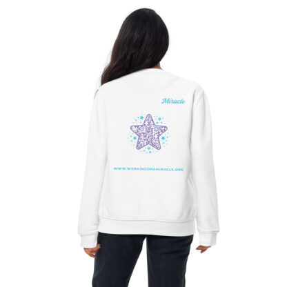 INADcure Miracle Purple Shooting Star Front and Back Unisex Premium Sweatshirt - Image 3