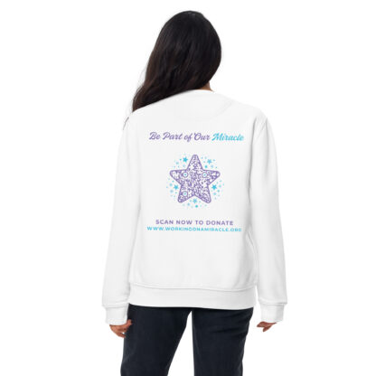 INADcure Miracle Blue Shooting Star Front and Back Unisex Premium Sweatshirt - Image 4