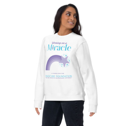 INADcure Miracle Purple Shooting Star Front and Back Unisex Premium Sweatshirt - Image 4