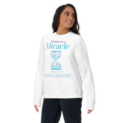 INADcure Miracle Blue Hourglass Unisex Premium Sweatshirt - Image 3