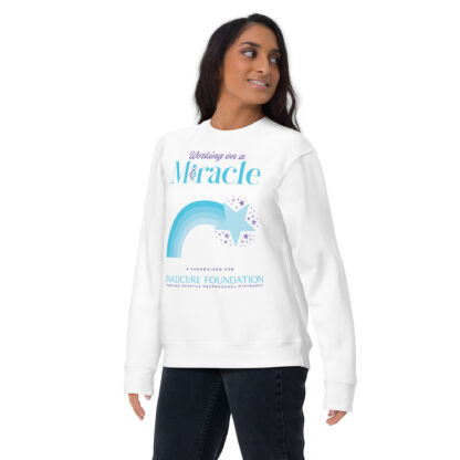 INADcure Miracle Blue Shooting Star Front and Back Unisex Premium Sweatshirt - Image 3