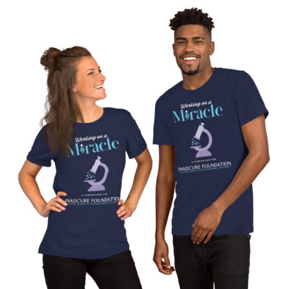 INADcure Miracle Purple Microscope Front and Back Unisex t-shirt