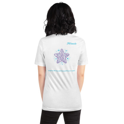 INADcure Miracle Purple Shooting Star Front and Back Unisex t-shirt - Image 3