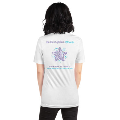 INADcure Miracle Purple Shooting Star Front and Back Unisex t-shirt - Image 5