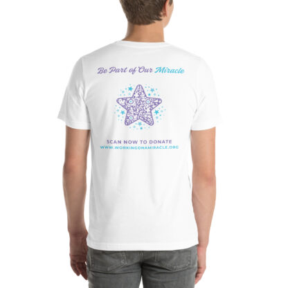 INADcure Miracle Blue Shooting Star Front and Back Unisex t-shirt - Image 5