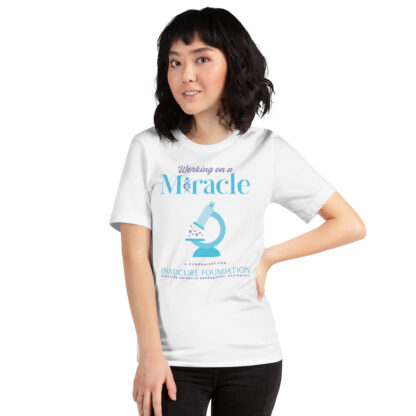 INADcure Miracle Blue Microscope Front and Back Print Unisex t-shirt - Image 3