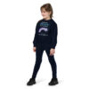 INADcure CUSTOM NAME Miracle Purple Shooting Star Front and Back Youth Youth crewneck sweatshirt