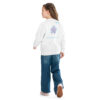 INADcure Miracle Purple Shooting Star Front and Back Youth crewneck sweatshirt - Image 3
