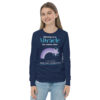 INADcure CUSTOM NAME Miracle Purple Shooting Star Front and Back Youth long sleeve tee