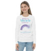 INADcure CUSTOM NAME Miracle Purple Shooting Star Front and Back Youth long sleeve tee - Image 3