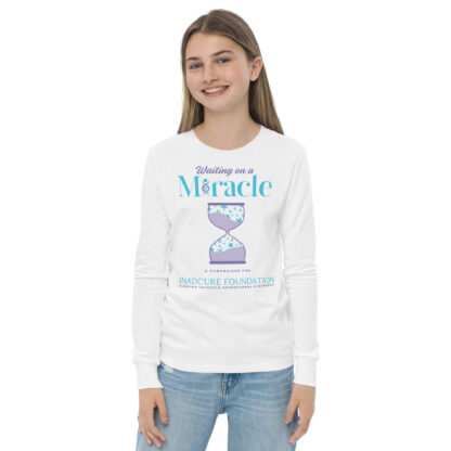 INADcure Miracle Purple Hourglass Youth long sleeve tee - Image 2