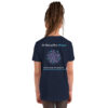 INADcure CUSTOM NAME Miracle Purple Shooting Star Front and Back Youth Short Sleeve T-Shirt - Image 2