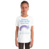 INADcure CUSTOM NAME Miracle Purple Shooting Star Front and Back Youth Short Sleeve T-Shirt - Image 3