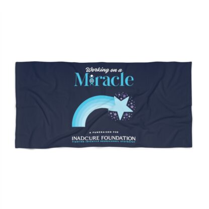 INADcure Miracle Blue Shooting Star Front and Back Beach Towel - Image 2