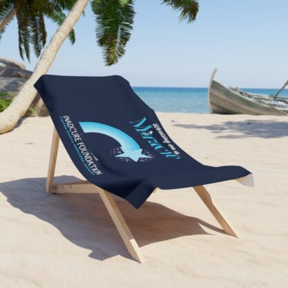 INADcure Miracle Blue Shooting Star Front and Back Beach Towel