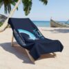 INADcure Miracle Blue Shooting Star Front and Back Beach Towel - Image 4