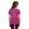 INADcure CUSTOM NAME Miracle Purple Shooting Star Front and Back Youth Short Sleeve T-Shirt - Image 6
