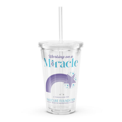 INADcure Miracle Purple Shooting Star Clear plastic tumbler