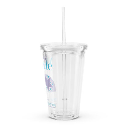 INADcure Miracle Purple Shooting Star Clear plastic tumbler - Image 4