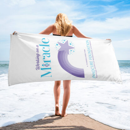 INADcure Miracle Purple Shooting Star Beach Towel