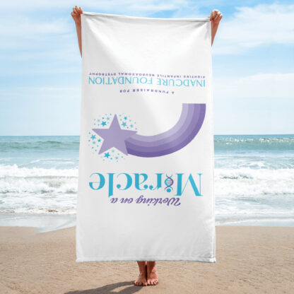 INADcure Miracle Purple Shooting Star Beach Towel - Image 2