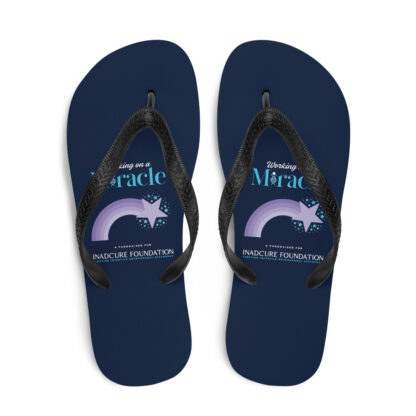 INADcure Miracle Purple Shooting Star Flip-Flops - Image 3