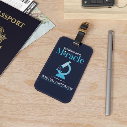 INADcure Miracle Blue Microscope Luggage Tag - Image 4