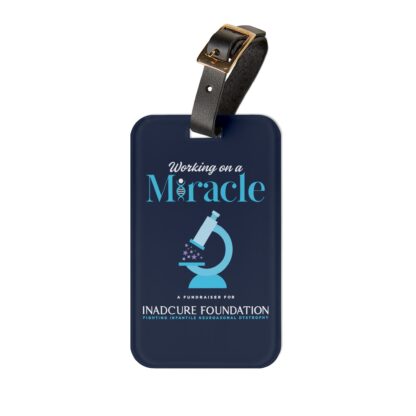 INADcure Miracle Blue Microscope Luggage Tag