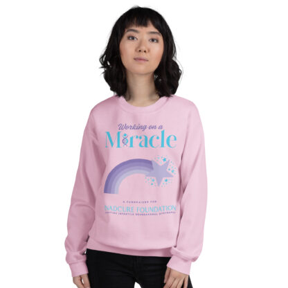 INADcure Miracle Purple Shooting Star Front and Back Printed Sweatshirt