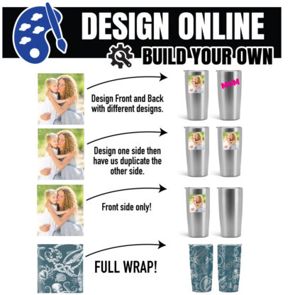 Custom Tumbler 20oz Stainless Steel Design Online