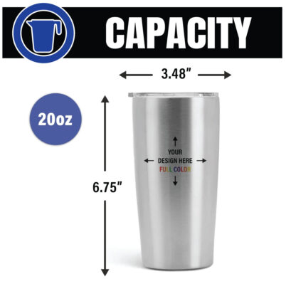 Custom Tumbler 20oz Stainless Steel