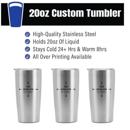 Custom Tumbler 20oz Stainless Steel