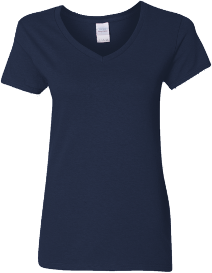 Custom Ladies V-Neck Cotton T-Shirt, G500VL - Image 3