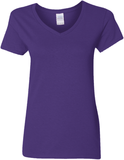 Custom Ladies V-Neck Cotton T-Shirt, G500VL - Image 4