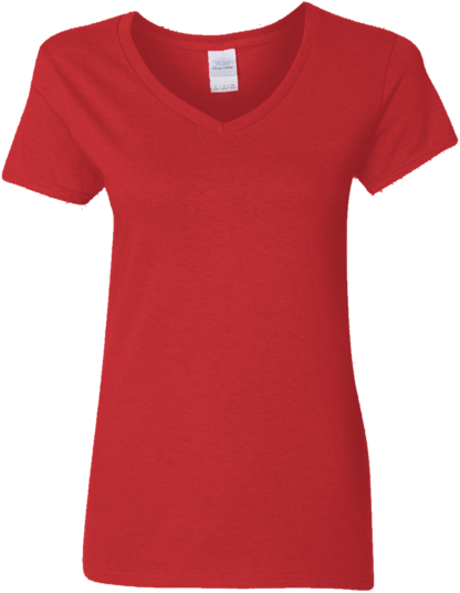 Custom Ladies V-Neck Cotton T-Shirt, G500VL - Image 5